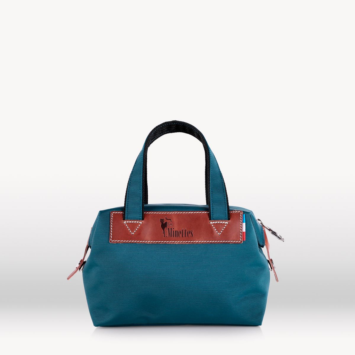 28cm handbag Thalassa blue/Tobacco