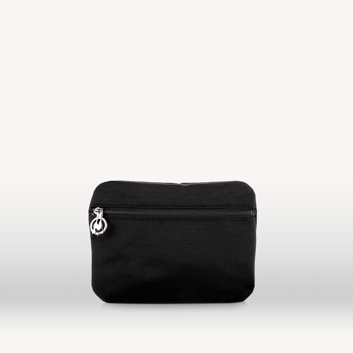 Additional pouch Black flutted canvas